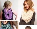 Снуд спицами для женщин: схемы вязания, новинки, узоры, размеры
